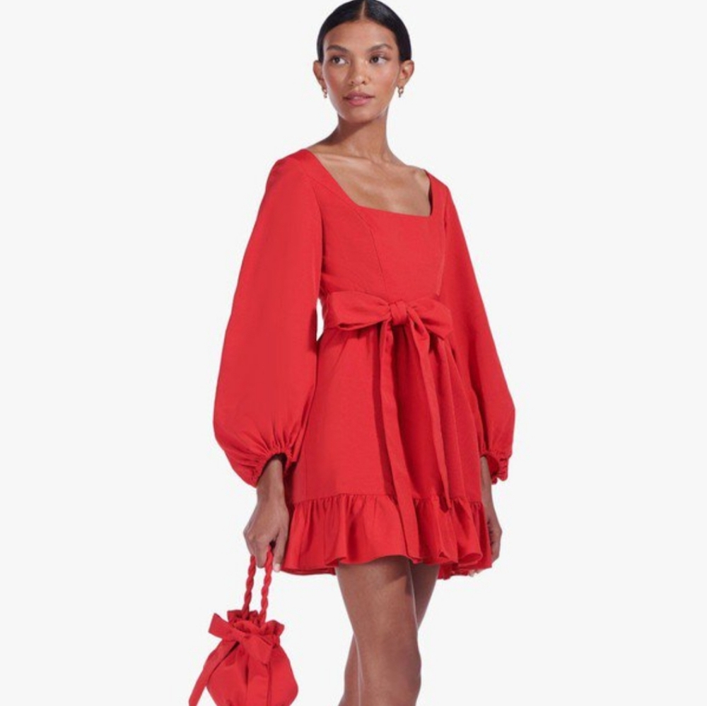STAUD Seth Dress | Poinsettia
